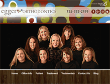 Tablet Screenshot of eggerortho.com